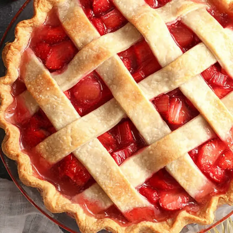 Vegan Strawberry Rhubarb Pie