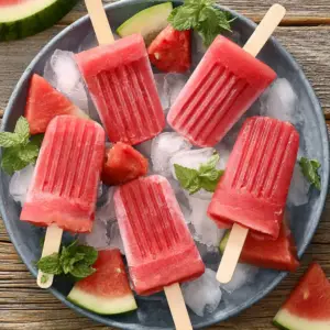 Watermelon Mint Popsicles