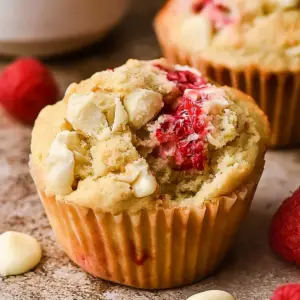 White Chocolate Raspberry Muffins