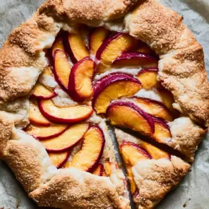 peach nectarine galette