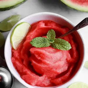 5 Minute Watermelon Sorbet
