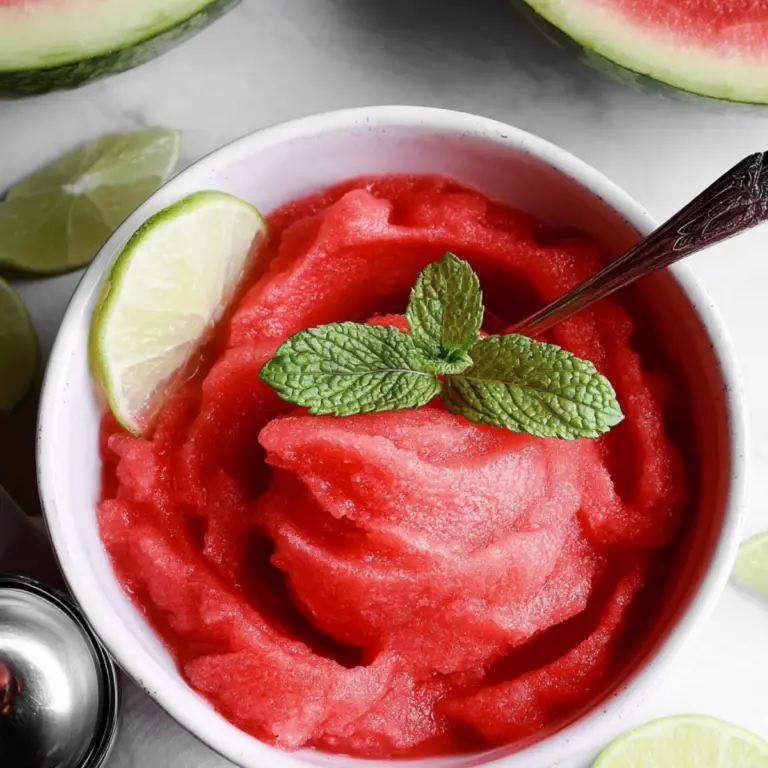 5 Minute Watermelon Sorbet