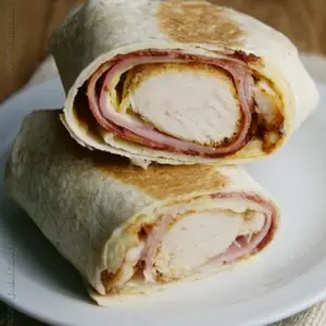 Chicken Cordon Bleu Wraps