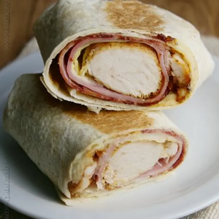 Chicken Cordon Bleu Wraps
