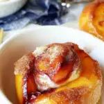 Cinnamon Sugar Baked Peaches