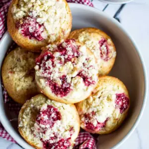 Healthy Raspberry Muffins