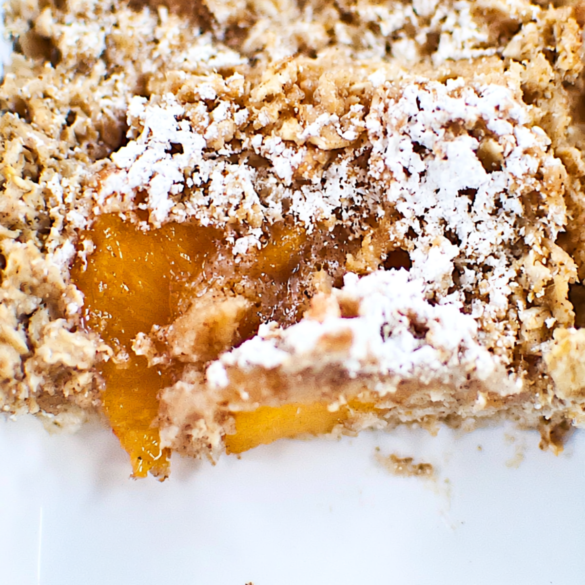 Oatmeal Peach Cobbler Bake