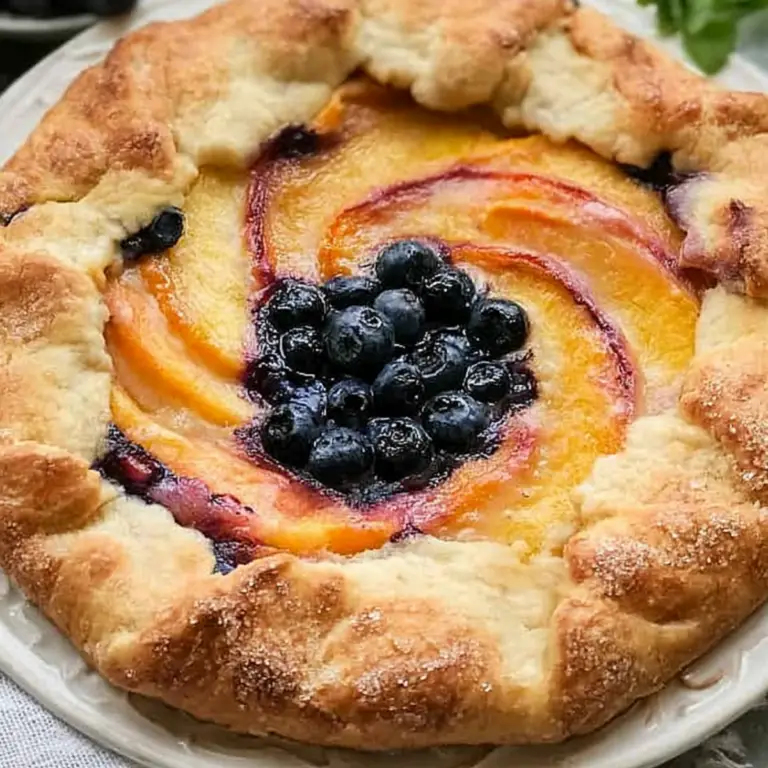 Peach Blueberry Galette