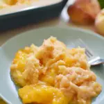 Peach Cobbler with Canned Peaches and Bisquick