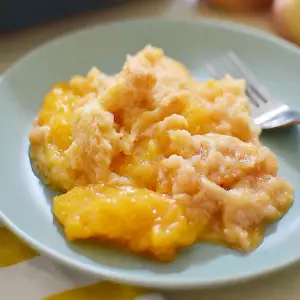Peach Cobbler with Canned Peaches and Bisquick