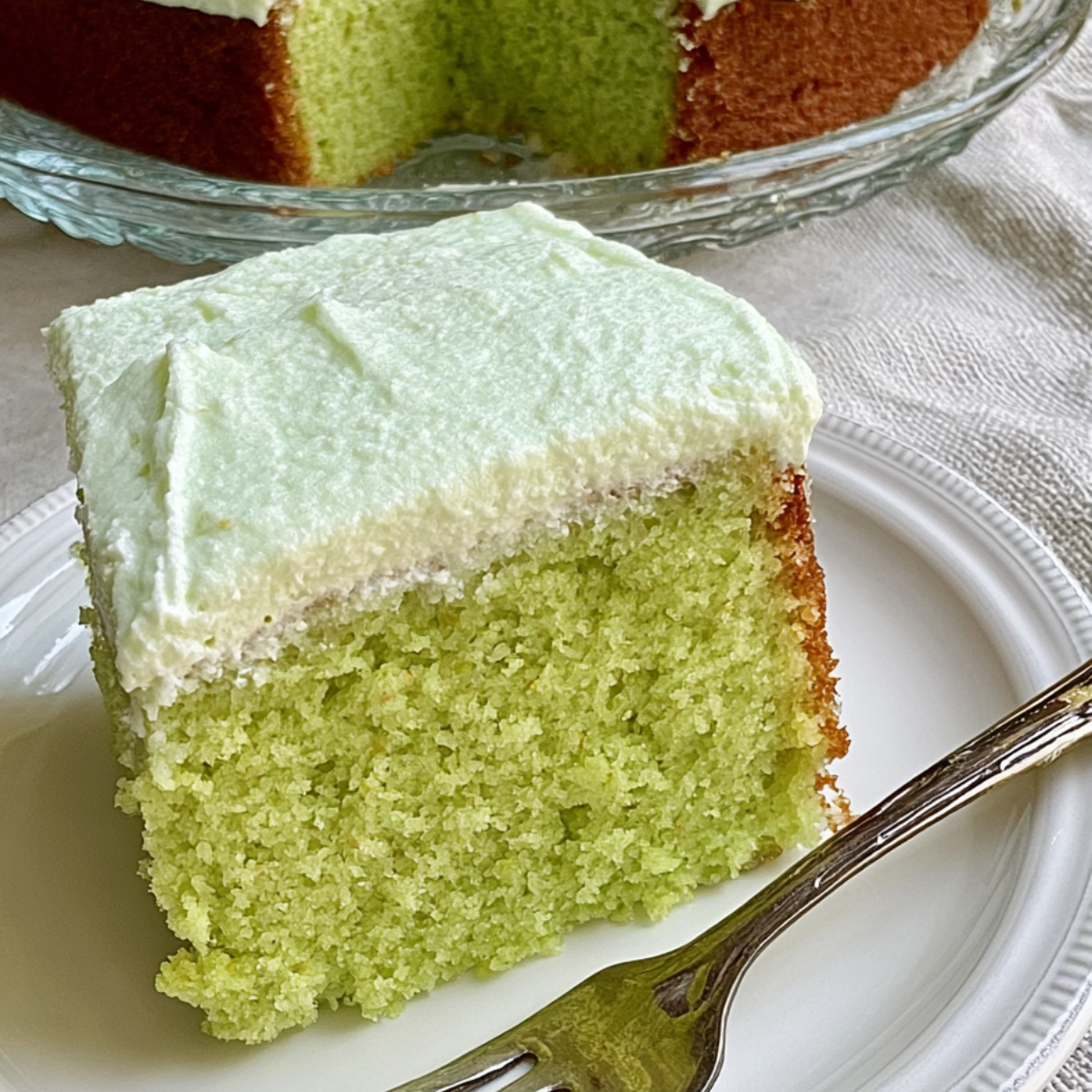 Pistachio Pudding Cake
