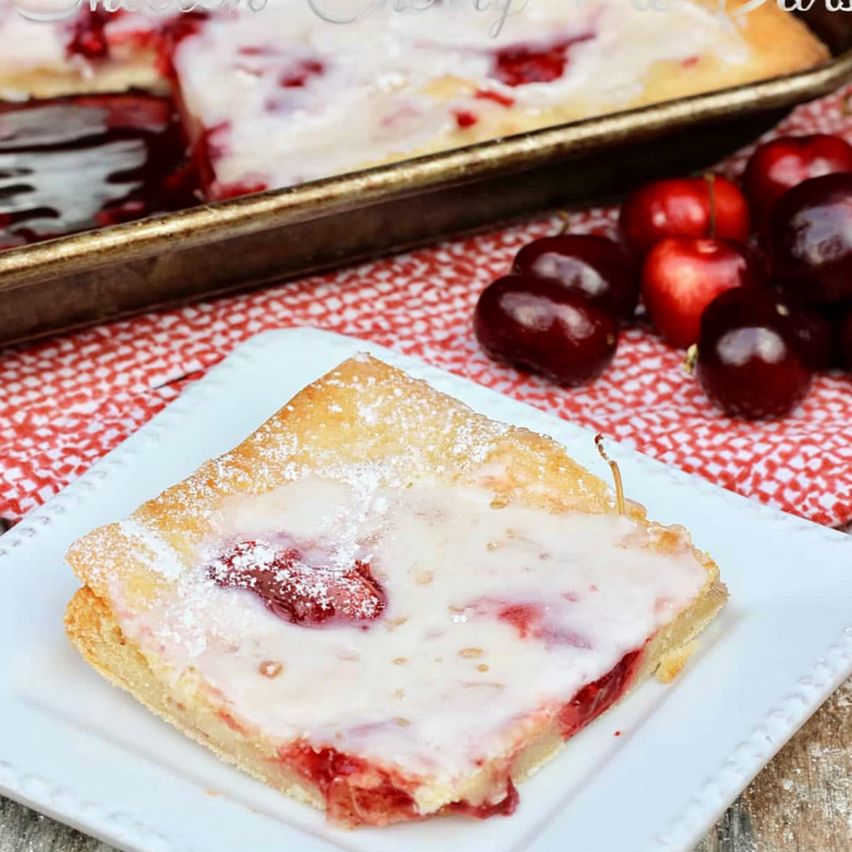 Sheet Pan Cherry Pie Bars