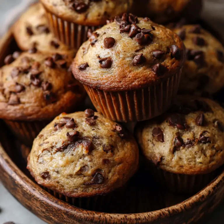 Sourdough Banana Chocolate Chip Muffins