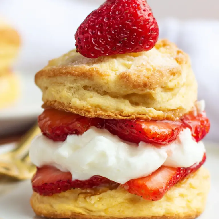 Sourdough Strawberry Shortcakes