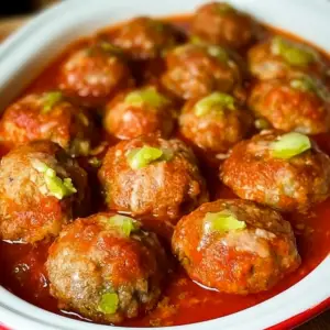 Spicy Three Meat Banana Pepper Meatballs