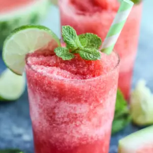 Watermelon Mint Lime Slushies