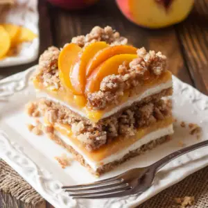Peach Pie Crumble Bars